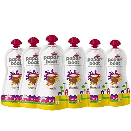 Paper Boat Paper Boat Thandai, 180ml (Pack of 6) + Paperboat Chilli Guava, 200ml (Pack of 6)
