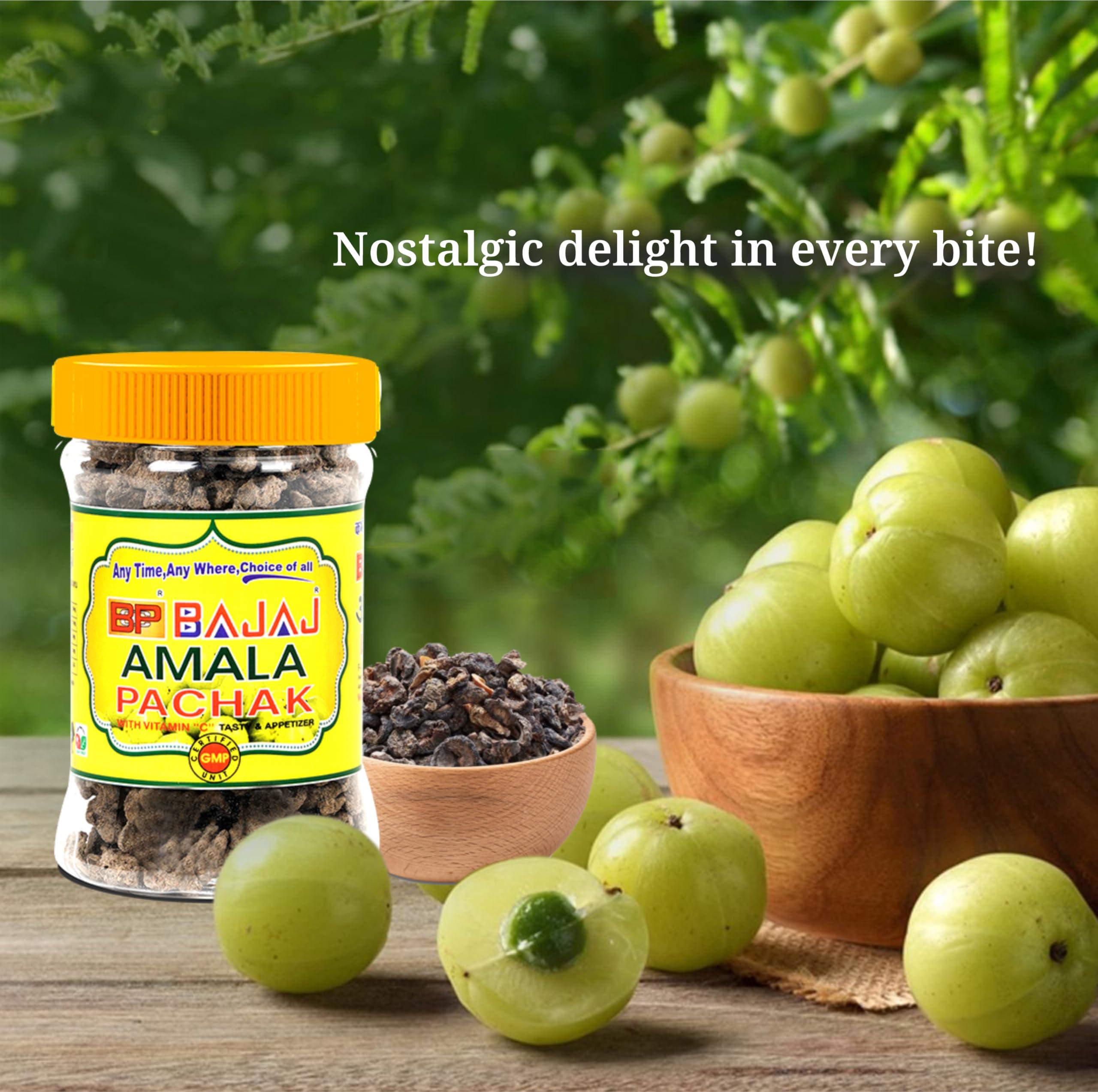 BAJAJMORA Bcp Bajaj Amla Pachak (150g), Tasty Tikiya (200g) | Natural & Digestive | Mukhwas, Mouth Freshner (Pack of 2)