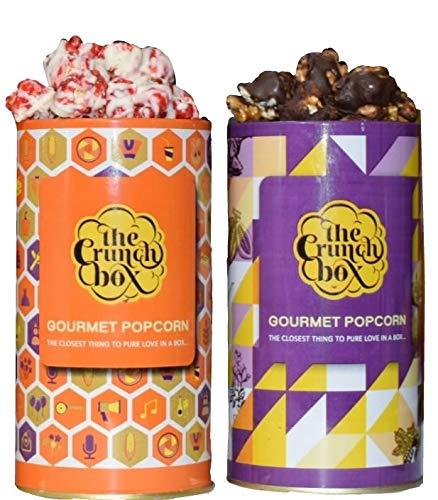 The Crunch Box The Crunch Box Dark Chocolate & Snowberry POPS (Set of 2 Small Tins)- 210 GMS