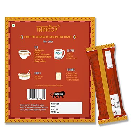 INDICUP Indicup Masala Tea Instant Premix, Pack of 2-20 sachets (280gms), Instant tea mix, Refreshing taste