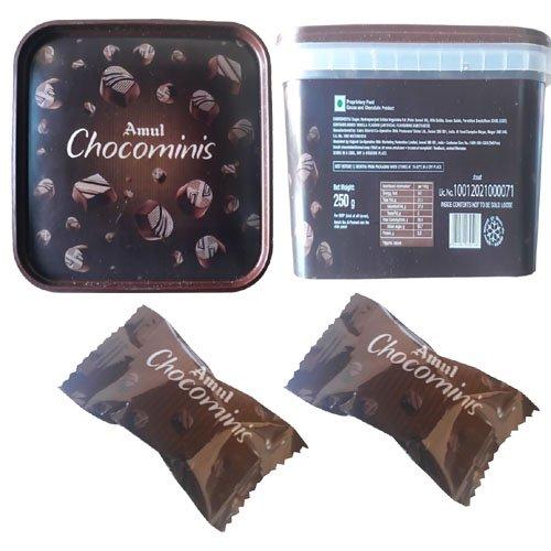 Amul Amul Chocominis Chocolate 250 Grams and Silver Plated Coin