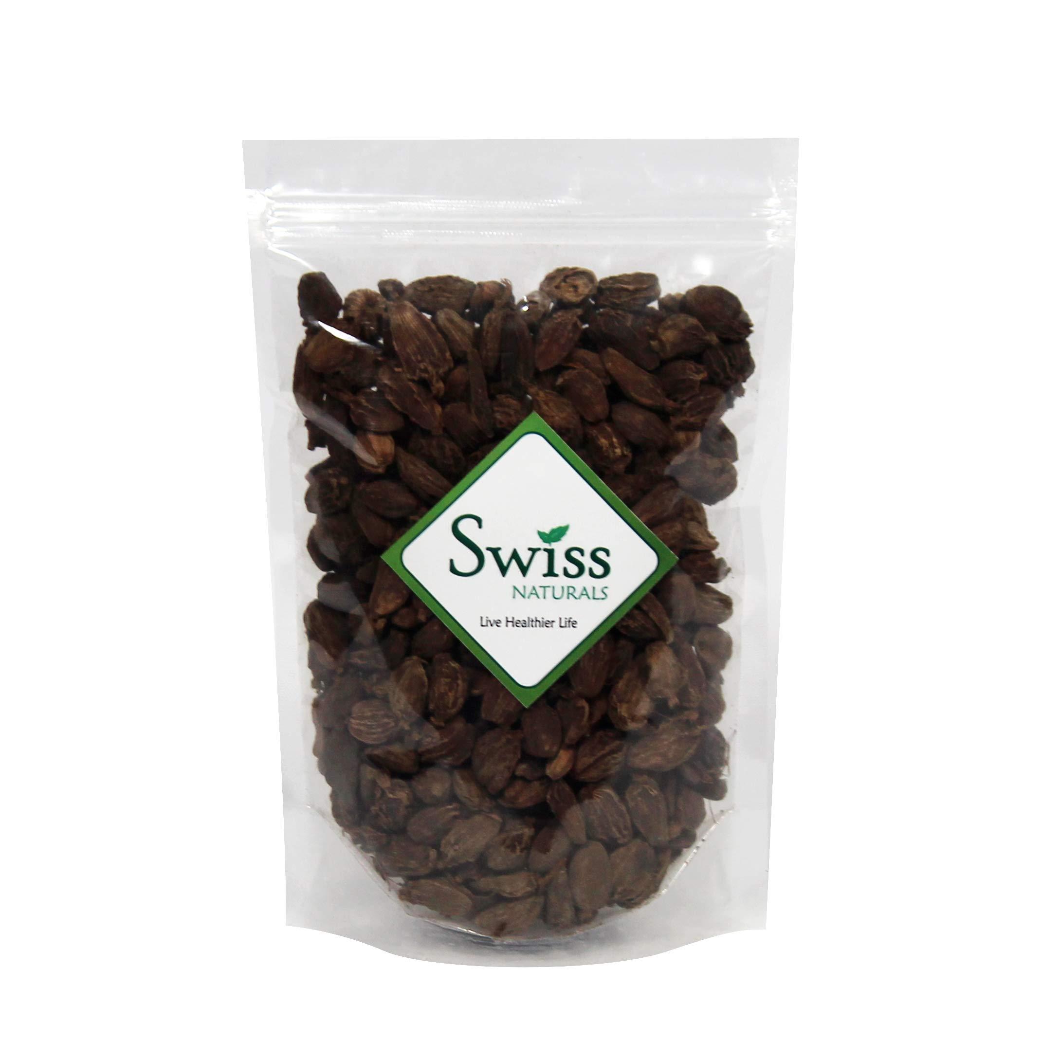 Swiss Naturals Swiss Naturals Black Cardamom | Kali Elaichi | Badi ilayachi Whole | Big Cardomon Whole, 400gm