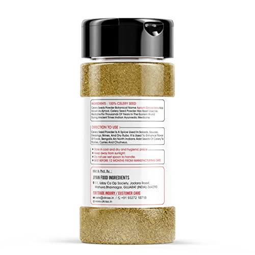 OKRAA OKRAA Celery Seed Powder (Ajmoda Seed) -100 GM