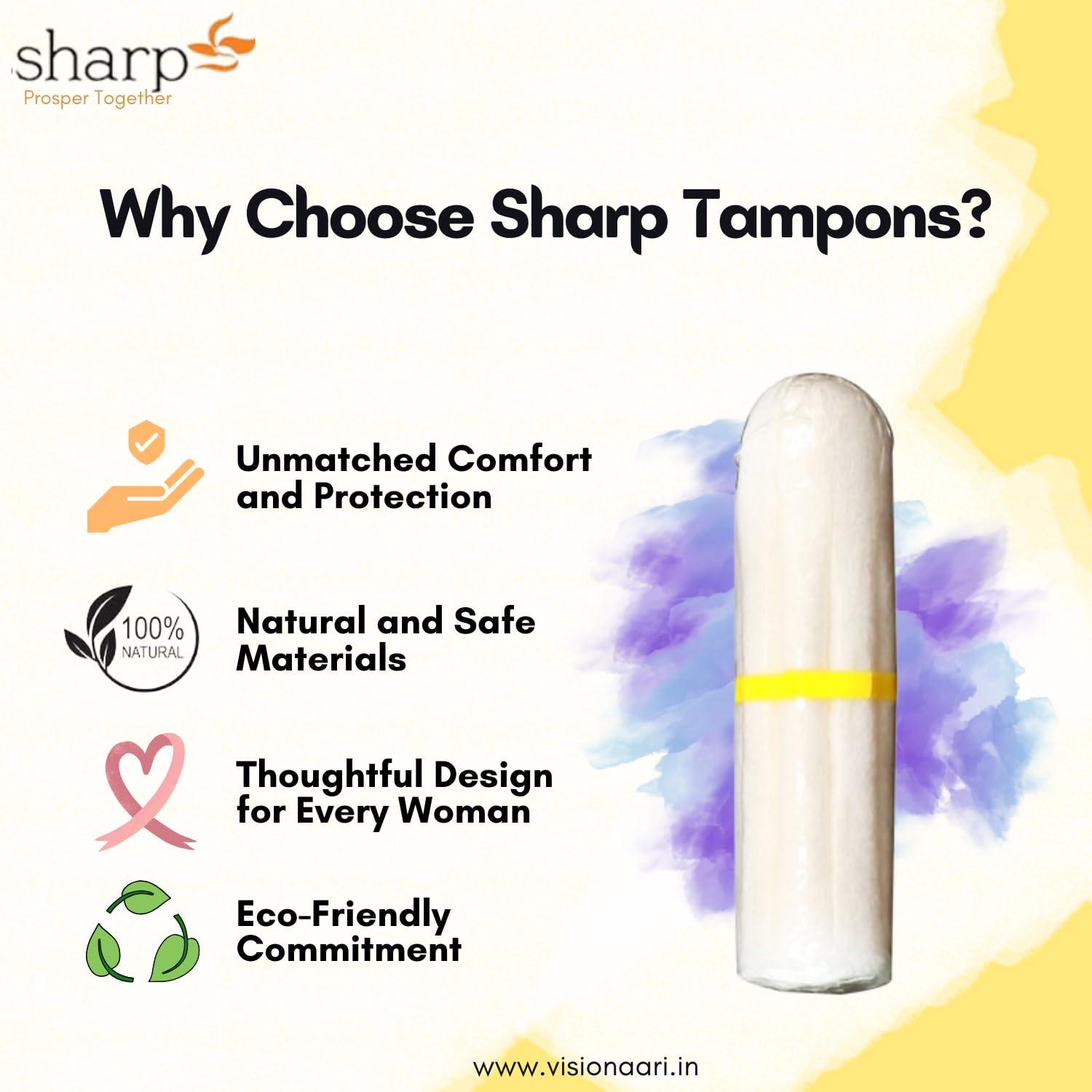 FLOH FLOH FDA Approved Regular Tampons For Women Regular Flow Pack of 2 (20 Pieces)