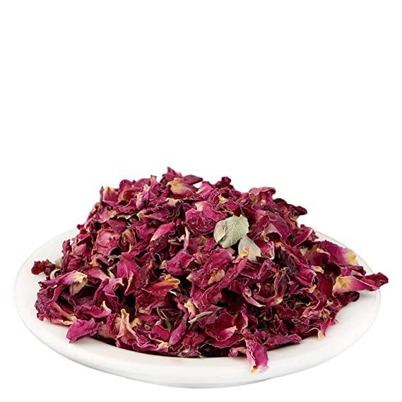 MR. DESI MR. DESI Premium Sun Dried Rose Petals (Gulab Patti) (100% Edible) (100)
