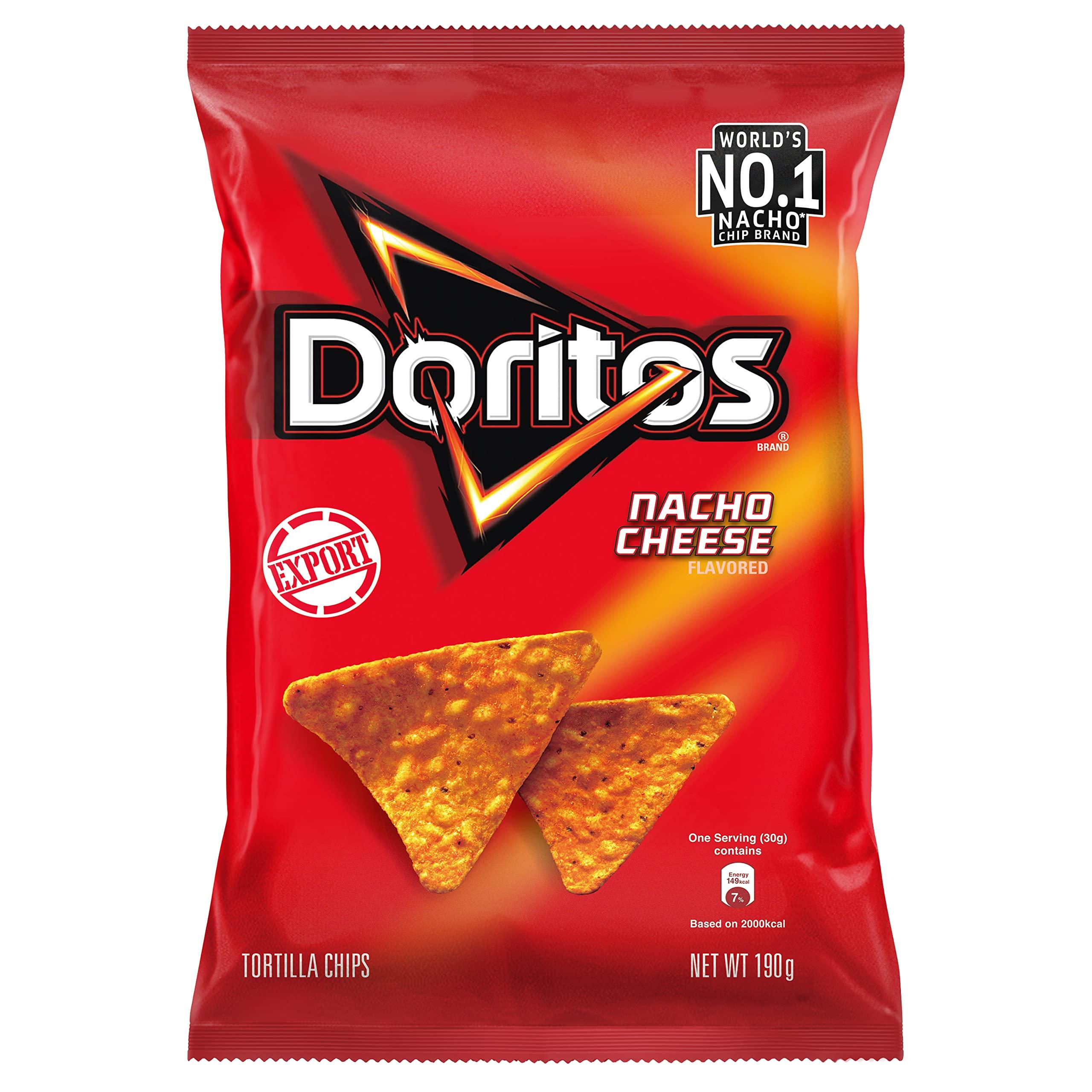 Doritos Doritos Frito Lay Nacho Cheese Flavored Tortilla Chips, 7 Oz 198.4 G