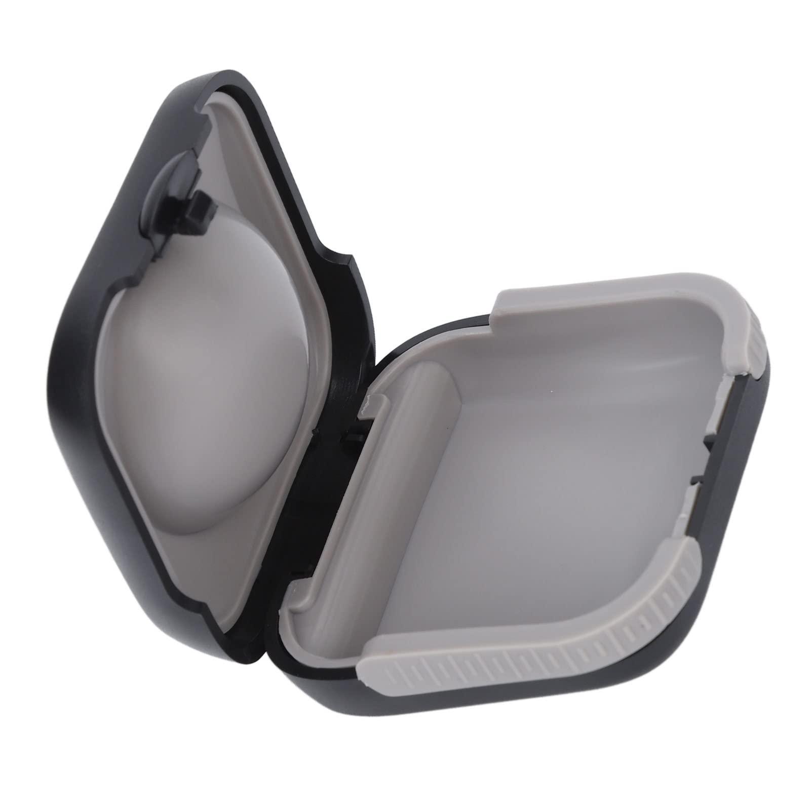 Aika Aika ABS CIC Waterproof Hearing Aid Case Professional Protection for Travel and Protect Your Hearing Aid from Damaging (Model-1, Black)