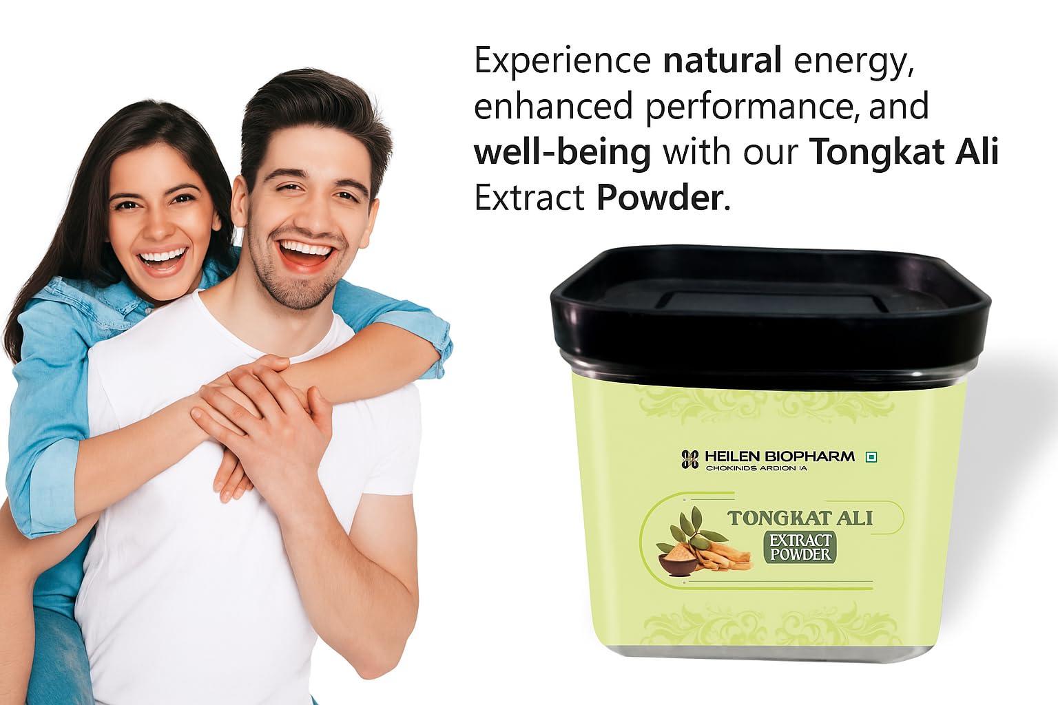 HEILEN BIOPHARM Heilen Biopharm Long Jack Tongkat Ali Root Extract Powder 100:1 TestoPump with 5% Active Eurycomanone For Stamina & Energy Boost - 50 g