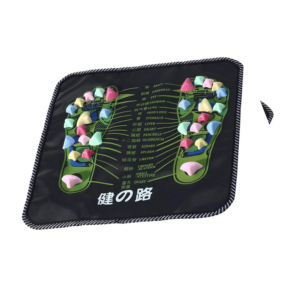 FOMIYES FOMIYES Pebble Foot Massage Mat Acupuncture Mat Reflexology Foot Massage Mat Foot Pad Reflexology Walk Massage Mat for Relax Body Acupressure Mat