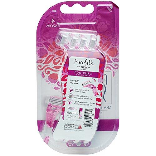 Pure Silk Pure Silk Premium Disposable Three Razor, 4 Count