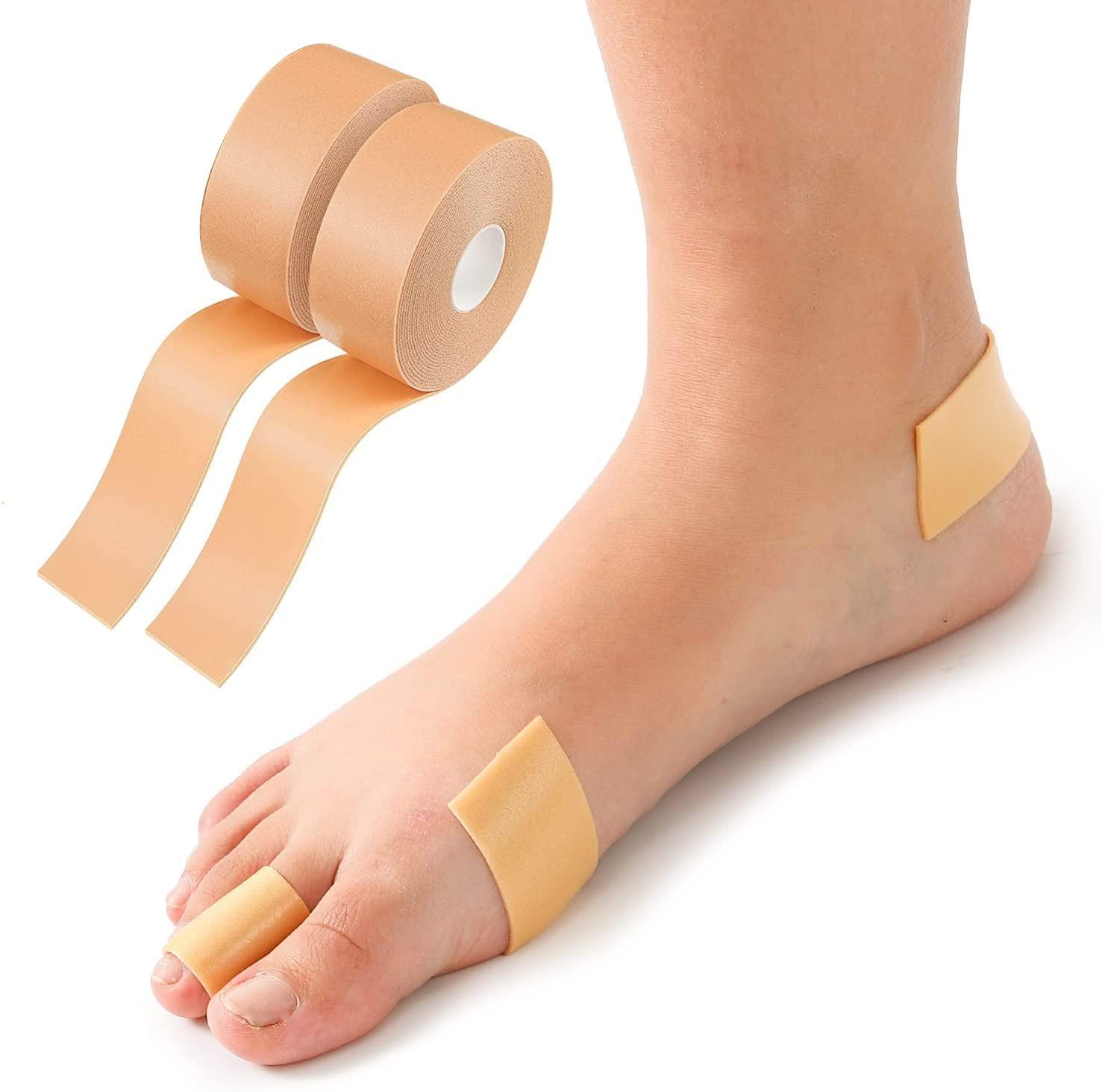 ZONVER ZONVER® Foot Care Sticker Heel Grip Tape Foot Care Protector Anti Slip Feet Pad Adhesive Heel Insole Cushion Shoe Tape for Skin Tape Bandages for Friction on Feet, Toes, Hands, Shoes Pack of 1