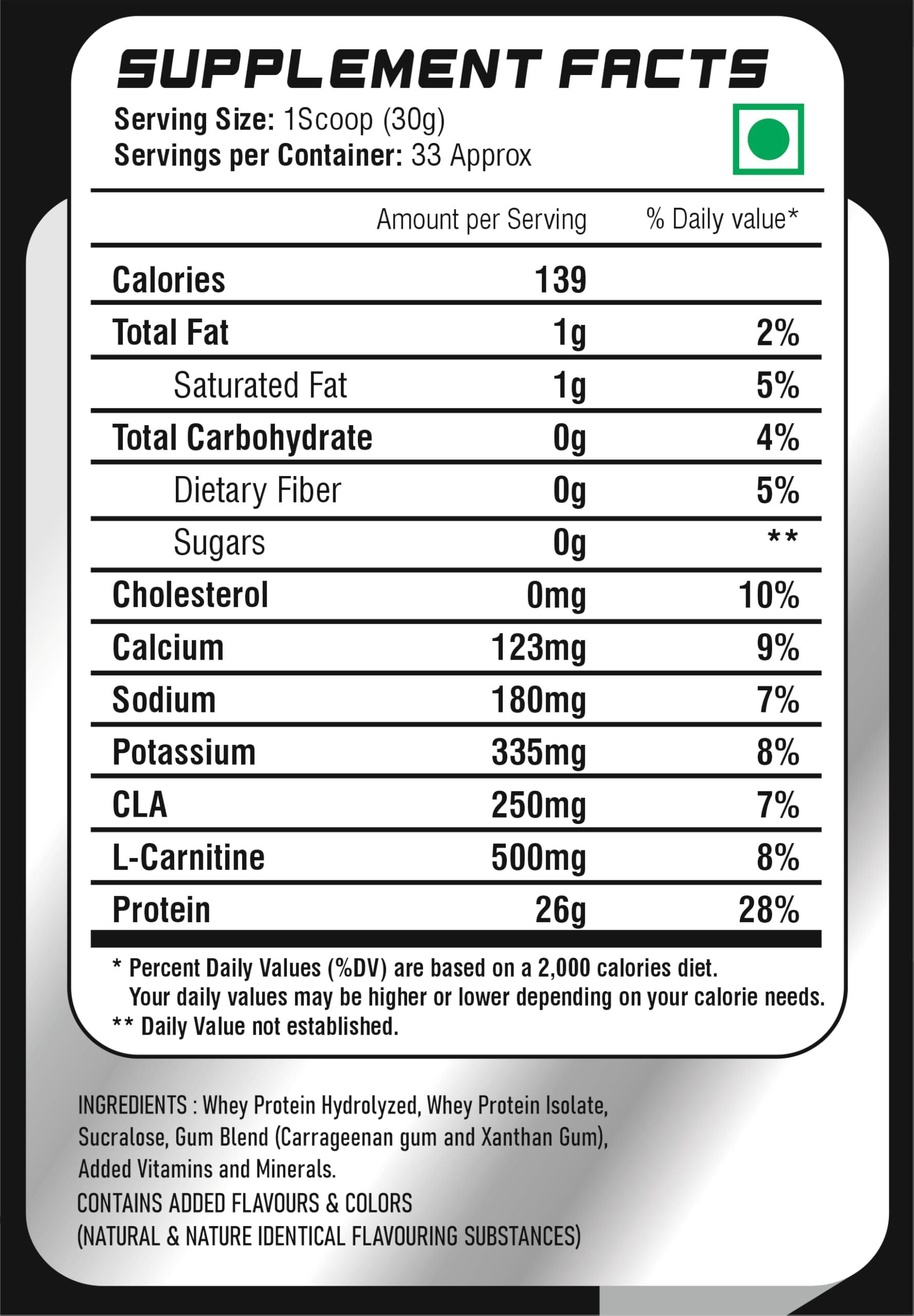 Muscle Tork MuscleTork IsoTork Whey Protein Isolate 1 kg (2.2 lbs) (Chocolate Brownie)