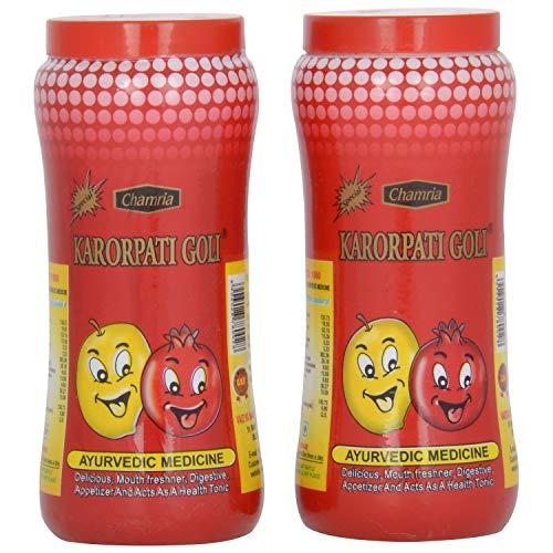 Chamria CHAMRIA KARORPATI GOLI (anardana goli) 200GMS (3 PACKS OF CHURAN/PACHAK/ANAR GOLI)