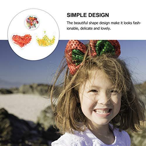 ARTIBETTER ARTIBETTER 15Pcs Shaker Sequins Clear Quicksand Shaker Bling Filling Sequin Paillette Decoration for DIY Craft Hair Clips Making