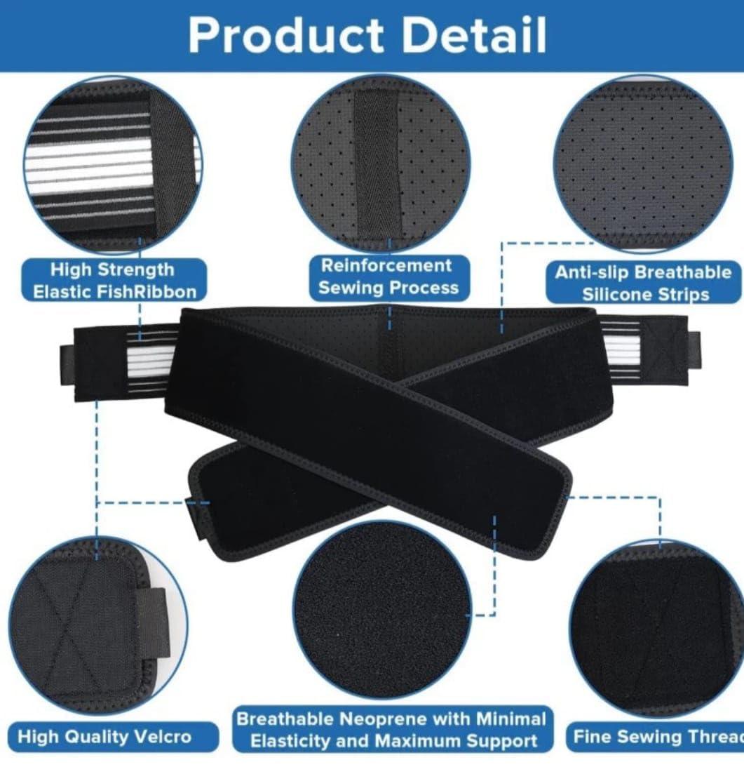 Generic EGR Sacroiliac SI Joint Hip Belt - Lower Back Support Brace for Men and Women - Hip Braces for Hip Pain - Pelvic Support Belt Model:-HIPBELT -W_07