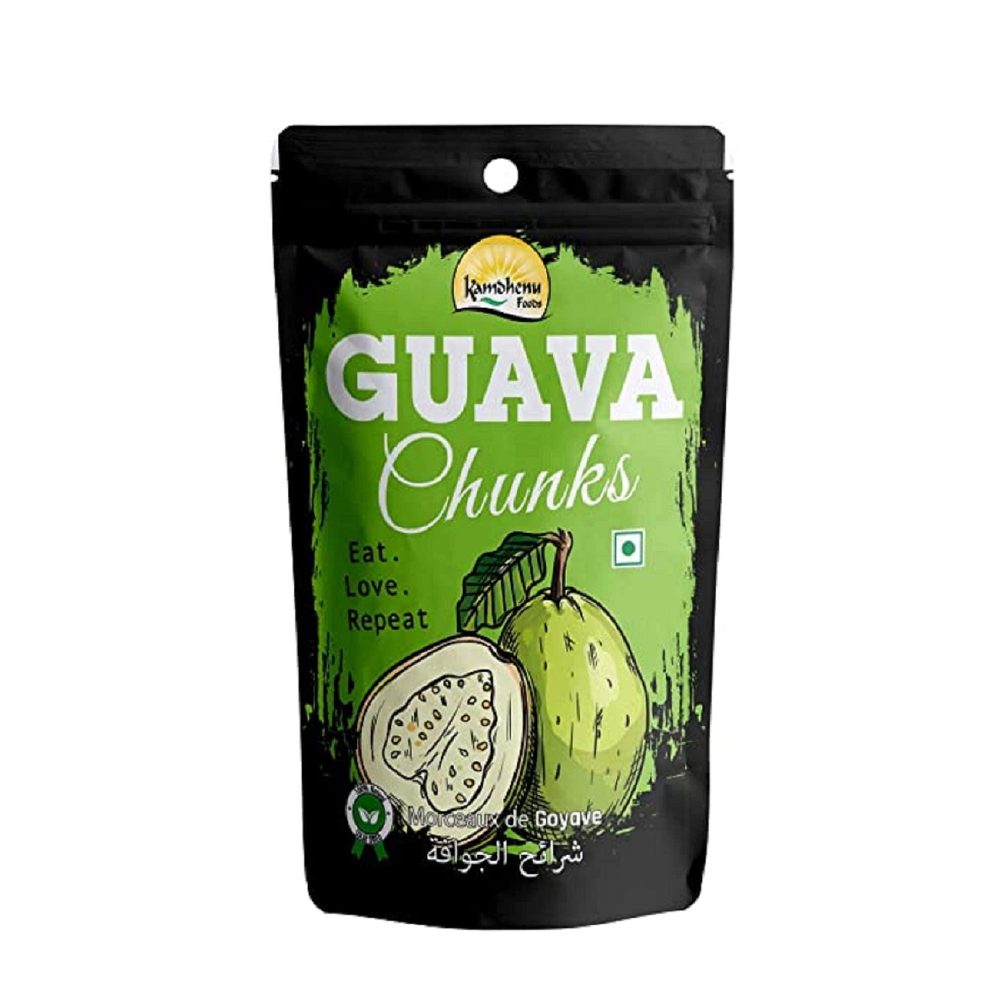 Kamdhenu Foods Kamdhenu Foods Dried Fruit Jamun, Guava and Mango Chunks Healthy Candy | Snacks Combo Pack | Pack of 3 | 100gm Each