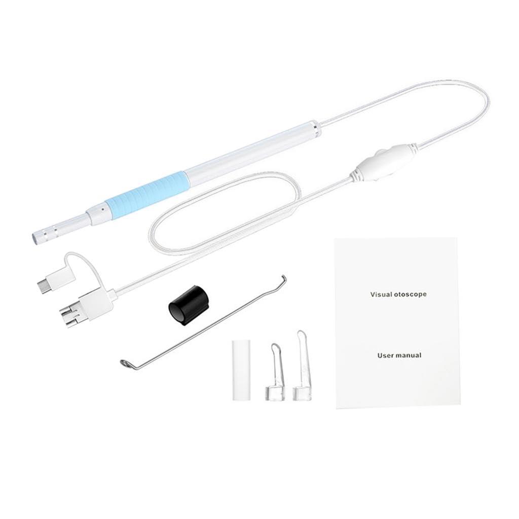 myaddiction myaddiction 3 in 1 USB Ear Cleaning Endoscope Visual Earpick Earwax Removal Kit Blue Clothing Shoes & Accessories | Uniforms & Work Clothing | Hats
