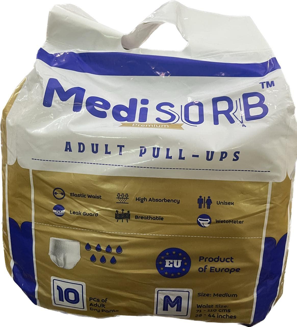 Medisorb MEDISORB ADULT PANT DIAPERS (MEDIUM) 31\" - 43\"