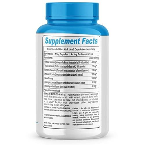 Canada Nutrition Canada Nutrition Men's and Women's Bulk Gain Mass and Weight Gainer Capsule for Fast Weight & Muscle Gain with Free Shaker- 60 Cap