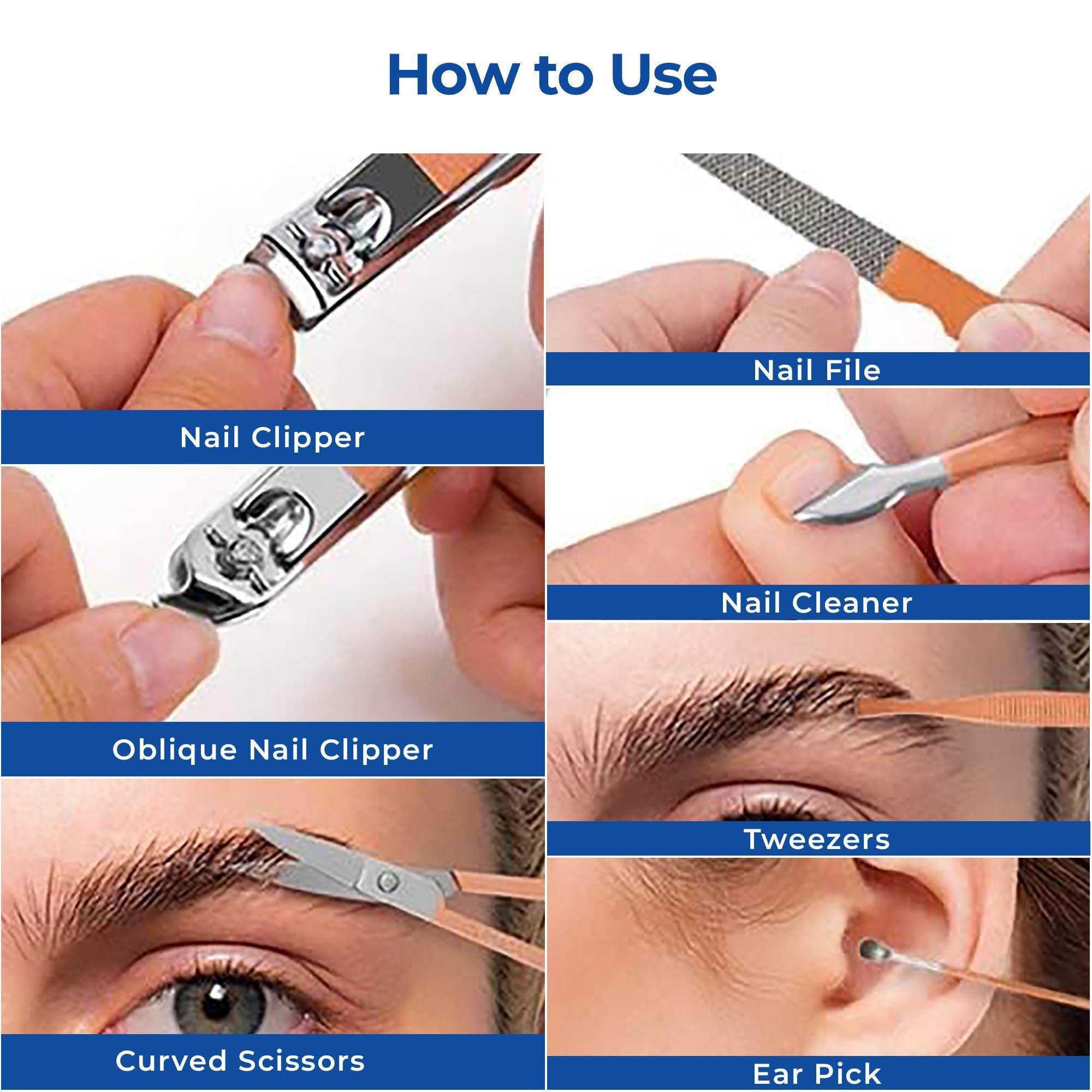 Dr Foot Dr Foot Pedicure Kit for Women for Foot | Manicure Pedicure Kit Products | Manicure Kit | Pedicure Tools | Nail Cutter Kit | Pedicure Set | Manicure Kit for Women | Pedicure Tools for Feet | (7 in 1)