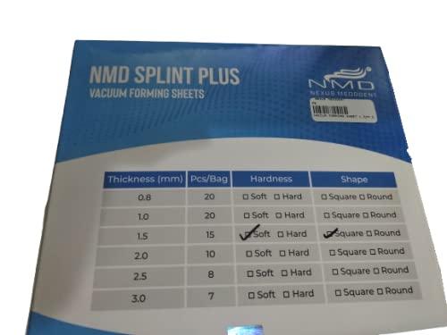 NMD NEXUS MEDODENT NMD Dental Vaccum forming Sheets (Soft, 1.5 MM)