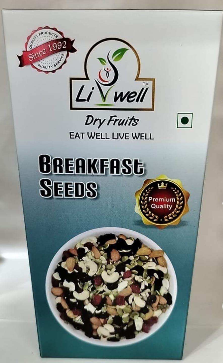 LIVWELL LIVWELL Fresh Healthy Dry Fruits & Healthy Seeds Breakfast Seeds | Healthy Nit Mix Seeds Goodness Of Cereals,Dried Fruit, Nut,Seeds & Berries (250 Gram)