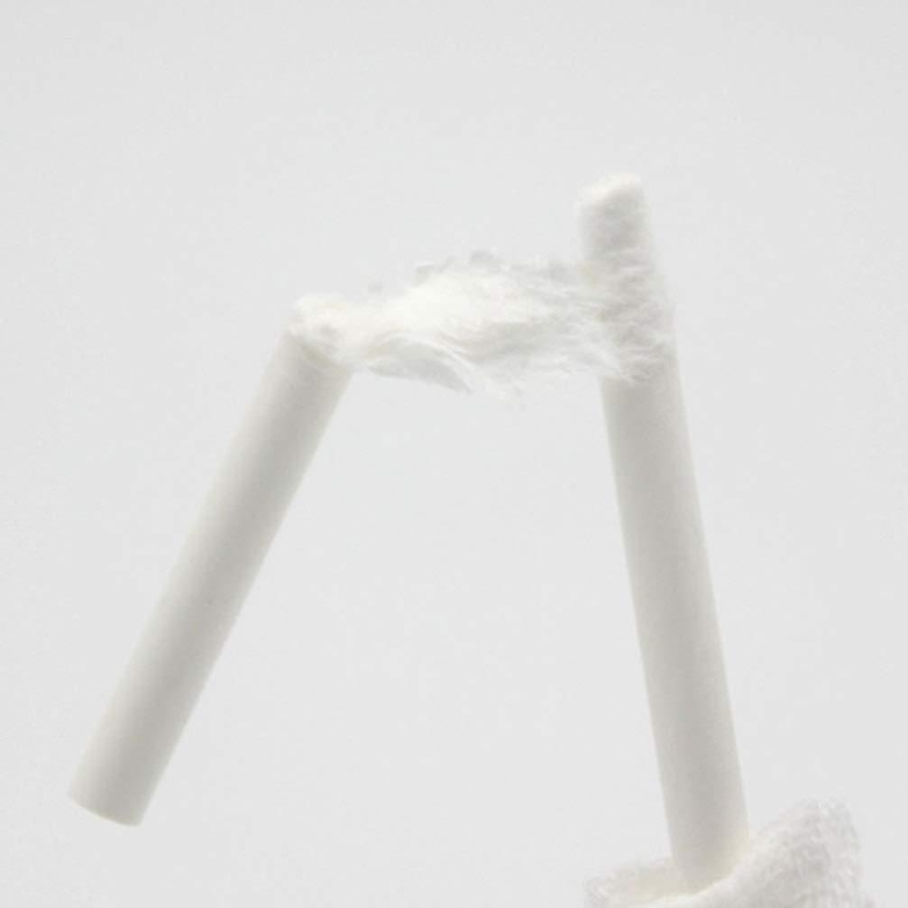 EXCLUZO EXCLUZO 30Pcs Baby Gauze Brush Newborn Baby Tongue Cleaner with Paper Handle Soft Gauze Baby Toothbrush for 0-36 Months Baby