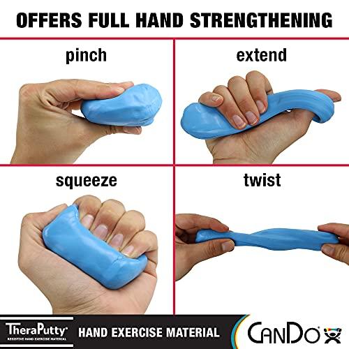 Theraputty CanDo TheraPutty Standard Exercise Putty, Blue: Firm, 3 Ounce