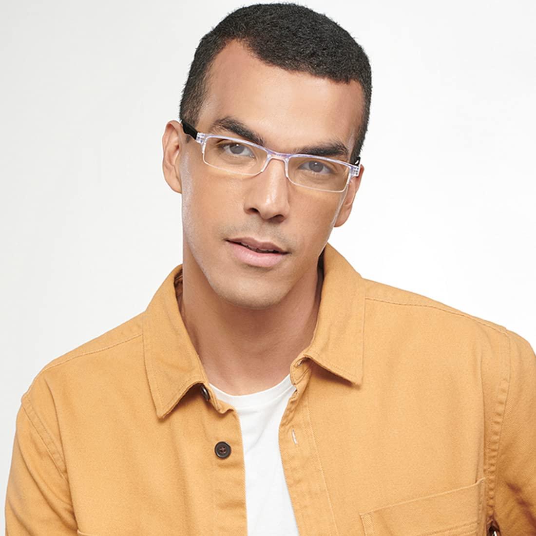 IMPLICIT IMPLICIT Rimless Reading Glasses for Men & Women (+3.00, Grey)