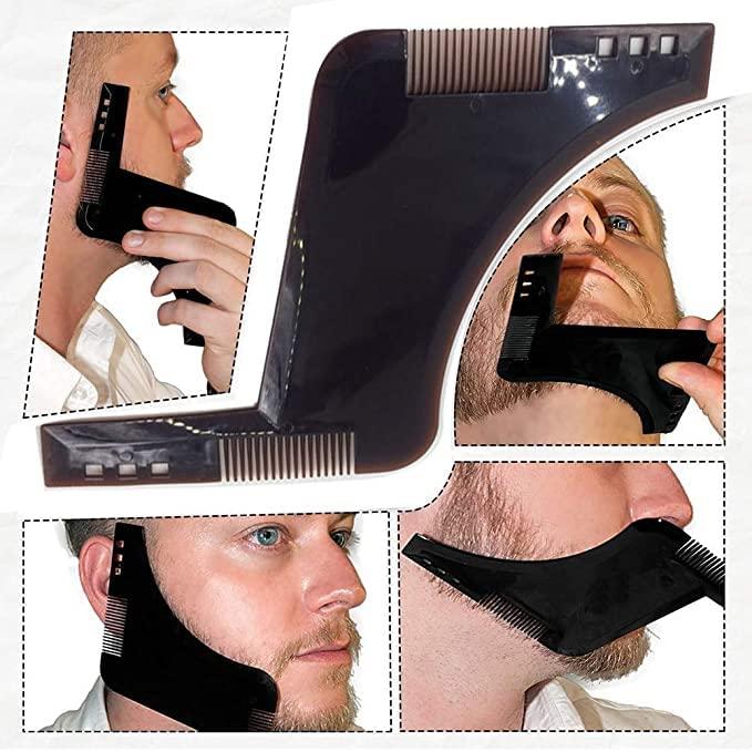 HIKI ZIKI HIKI ZIKI Beard Bib Apron/Hair Catcher Beard Apron/Beard Catcher for Shaving and Trimming/Waterproof Shaving Cloth for Man/Clippings Catcher Apron/Grooming Apron with beard shaper