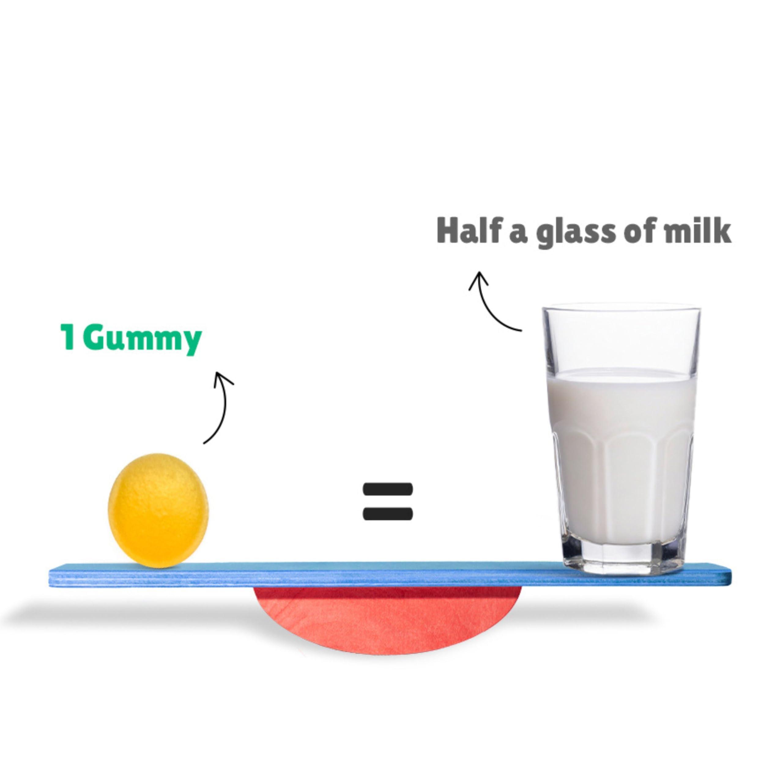 Little Joys Little Joys Calcium Gummies for Kids (2+ years) With No Sugar Added | For Stronger Bones, Joints, Teeth & Immunity | Mango Flavour | 30 Gummies