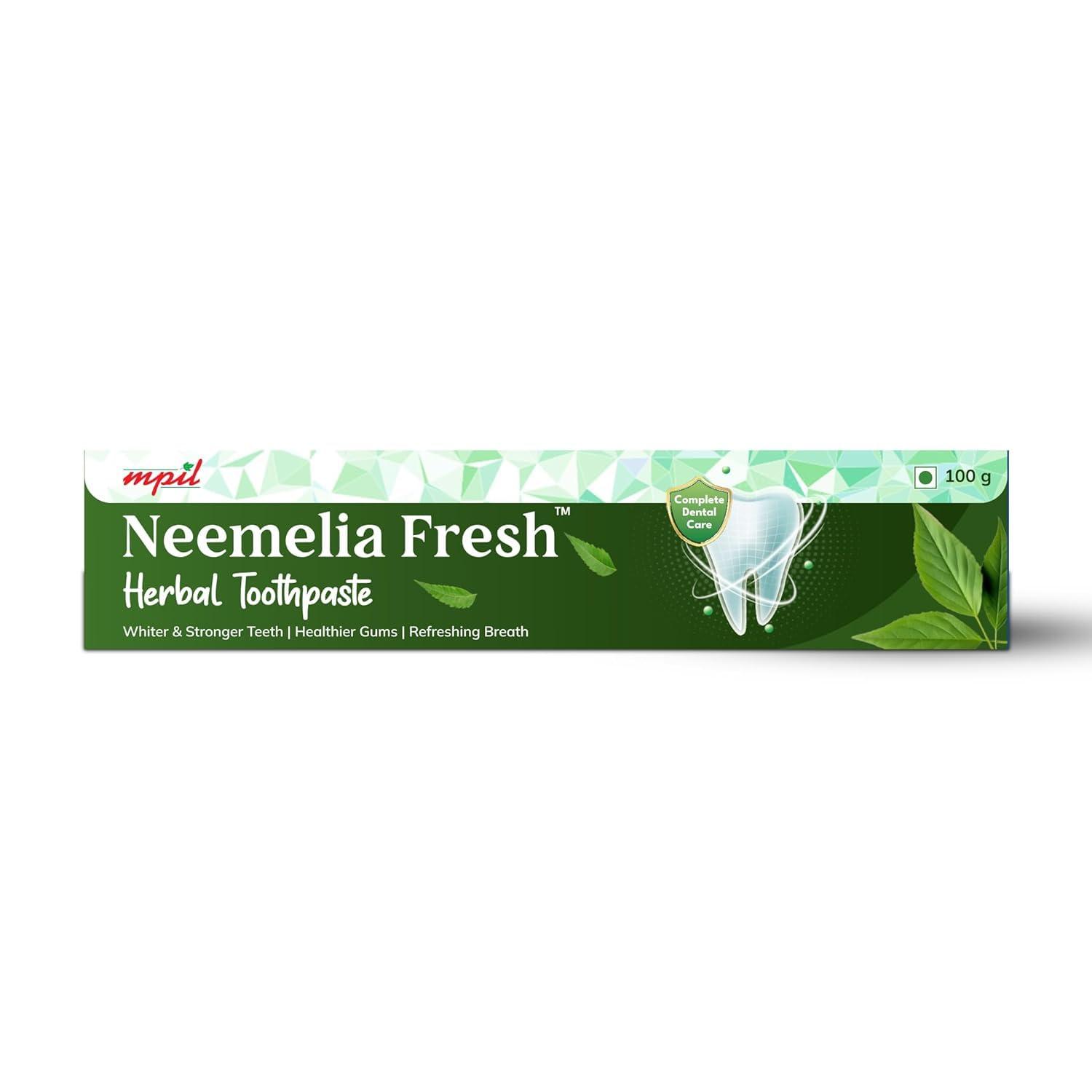 MPIL MPIL Neemelia Fresh Toothpaste | For Healthy Gums & Strong Teeth 100gm (Pack of 1)