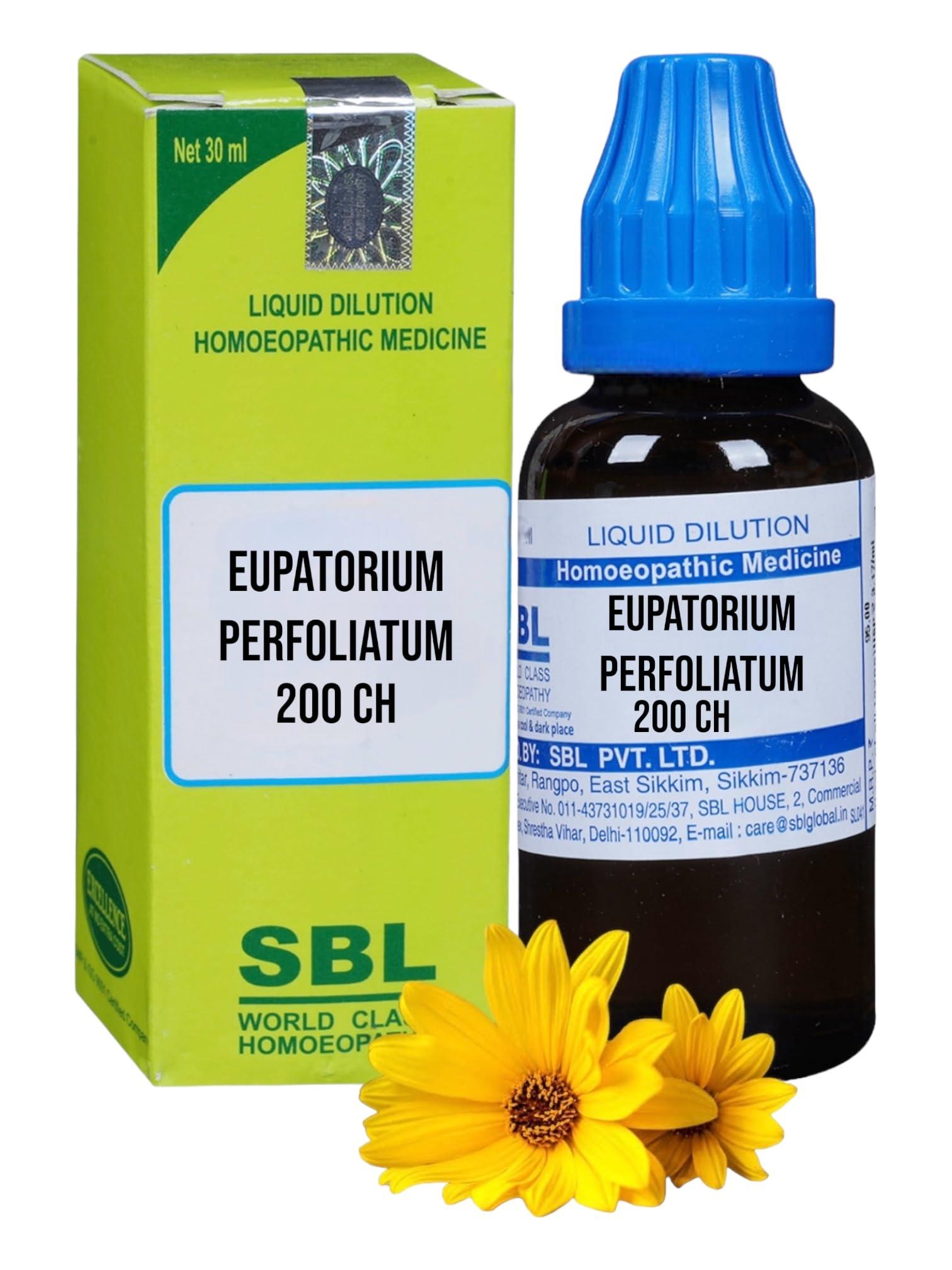HOMOCOS SBL Eupatorium Perfoliatum 200 Homeopathic Medicine - Set of 1 Bottle
