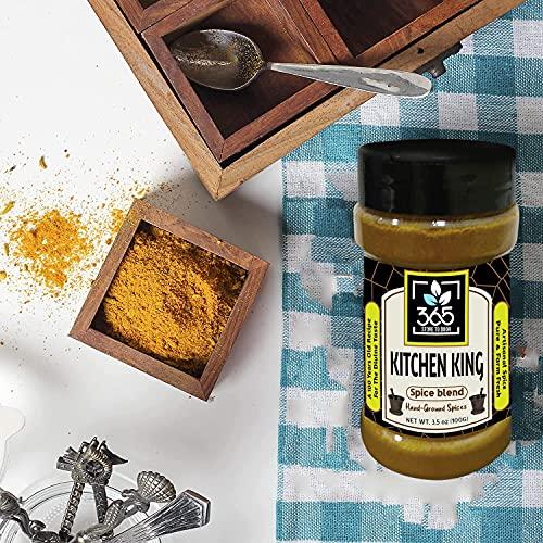 365 STORE TO DOOR 365 STORE TO DOOR Indian Spice – Kitchen King Masala, 100 gm | Homemade Powdered | for Healthy Cooking | Ready to use | All Seasonings Spices | Pure & Hygiene | Spice Mix – Pack of 1