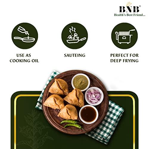 BNB BNB Refined Sesame Oil | Til Oil | Gingelly Oil | Healthy Cooking Oil |Deep Frying Oil | Daily Use| Low Trans-Fat | Non-Sticky | Neutral Flavour | 2 Litre