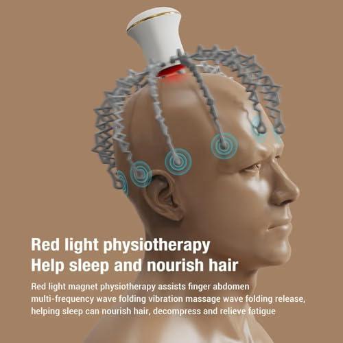 BLURISM BLURISM Electric Head Massager, Head Massage Spider, Scalp Massage Brush with 12 Claws, Rechargeable, Vibrating Head Massager to Relieve Stress