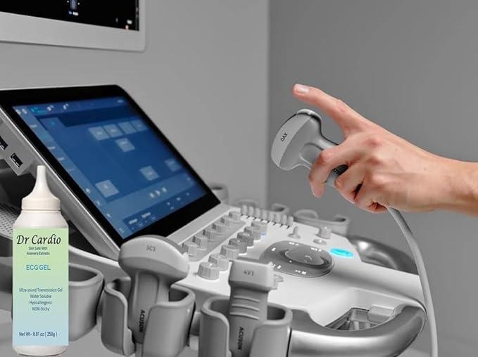 Dr Cardio Dr Cardio ECG Ultrasound GEL CE & ISO Certified Microbiologically Tested With Aloevera for Ultrasonic transmission | USG | Doppler | Sonography | Physiotheraphy bottle and refill pack