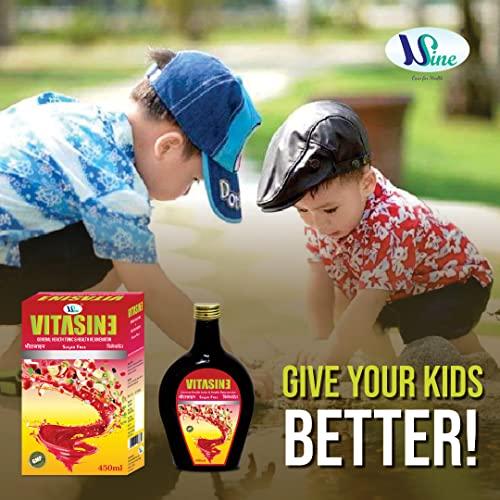 Usine VITASINE (Sugar Free) multivitamin Syrup | General Health tonic & Rejuvenator | GMP Certified | 100% Ayurvedic