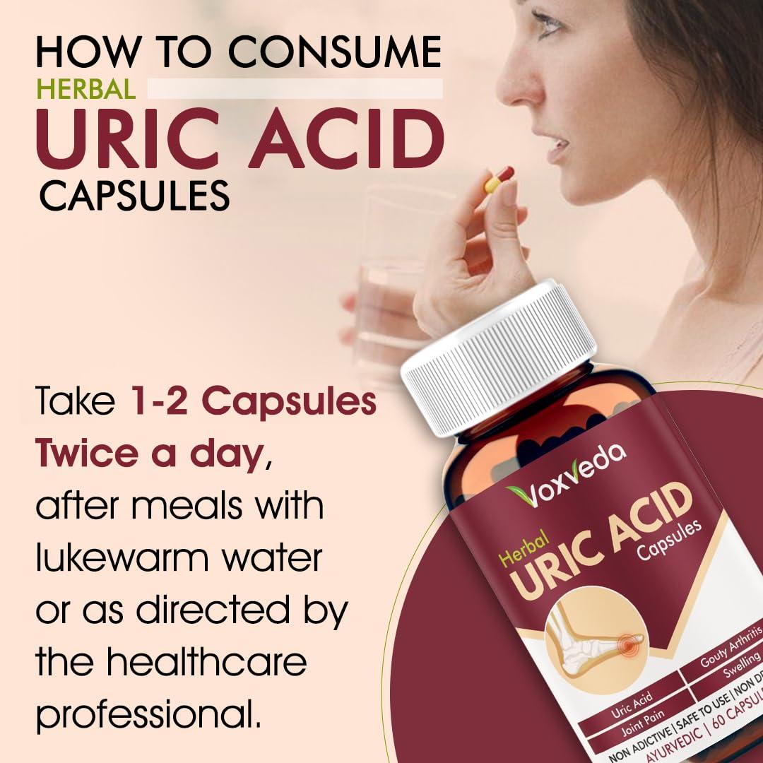 ad ALICANTO DRUGS Uric Acid Capsules, Herbal Joint Support Supplements, Uric Acid for Pain Relief, Ayurvedic Proprietary for Gout pain Joint Support