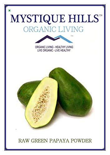 Mystique Hills - Organic Living Mystique Hills Raw Green Papaya Fruit Powder,100 g