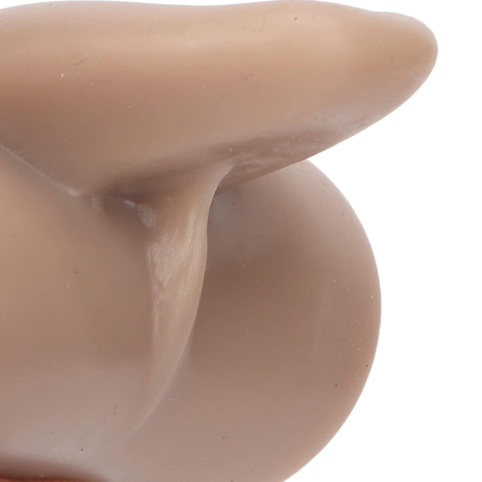 HAIBING Silicone Tongue Model, Tongue Flexible Model Display Fake Simulation for Piercing Practice for Novice (Dark Skin Color)