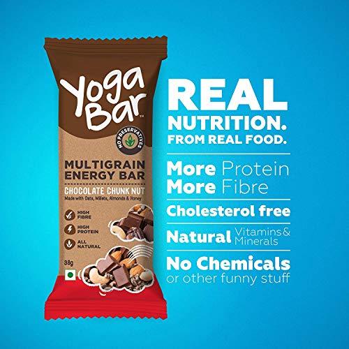 Yogabar Yogabar Multigrain Energy Snack Bars - ( Pack of 10 Bars ) | Dark Chocolate Flavour Premium Super Oats Combo Pack - 780gm