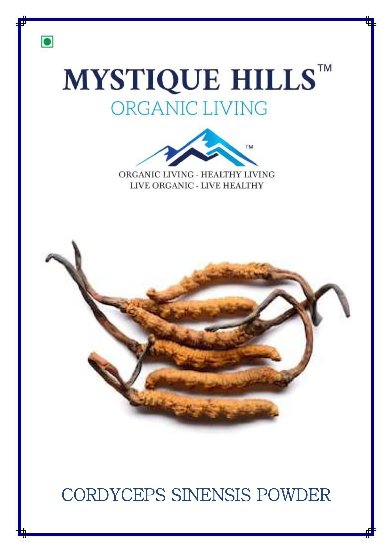 Mystique Mystique Cordyceps sinensis Powder (Caterpillar Fungus) Ophiocordyceps sinensis Mushroom (100 g)
