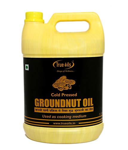 True Oils True Oils Cold Pressed Groundnut Oil (Peanut, Virgin, Chekku/Ghani) | 5Ltr