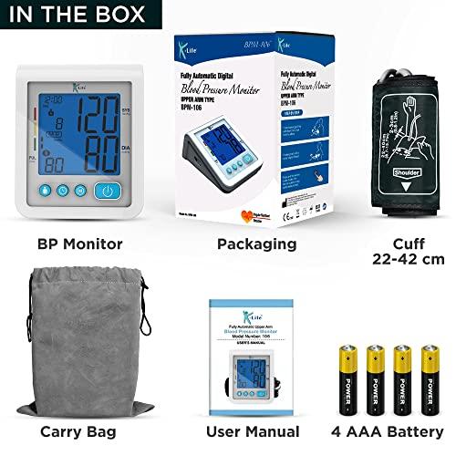 K-Life K-Life Model BPM-106 Fully Automatic Digital Electronic Blood Pressure Checking Monitor, BP Moniter - White