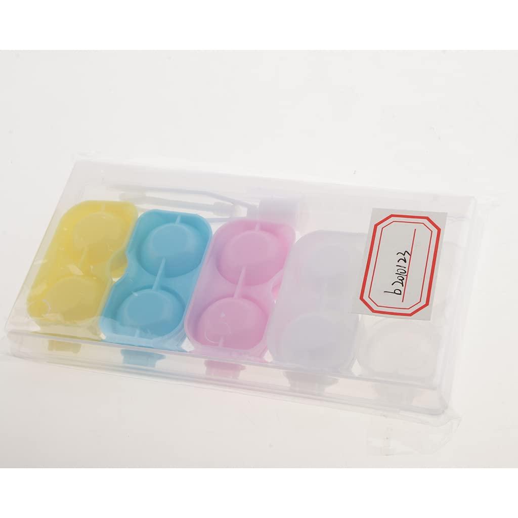 MERISHOPP MERISHOPP 5 Piece Clear Contact Lens Case Set Travel Cleaner Washer Holder Storage Box