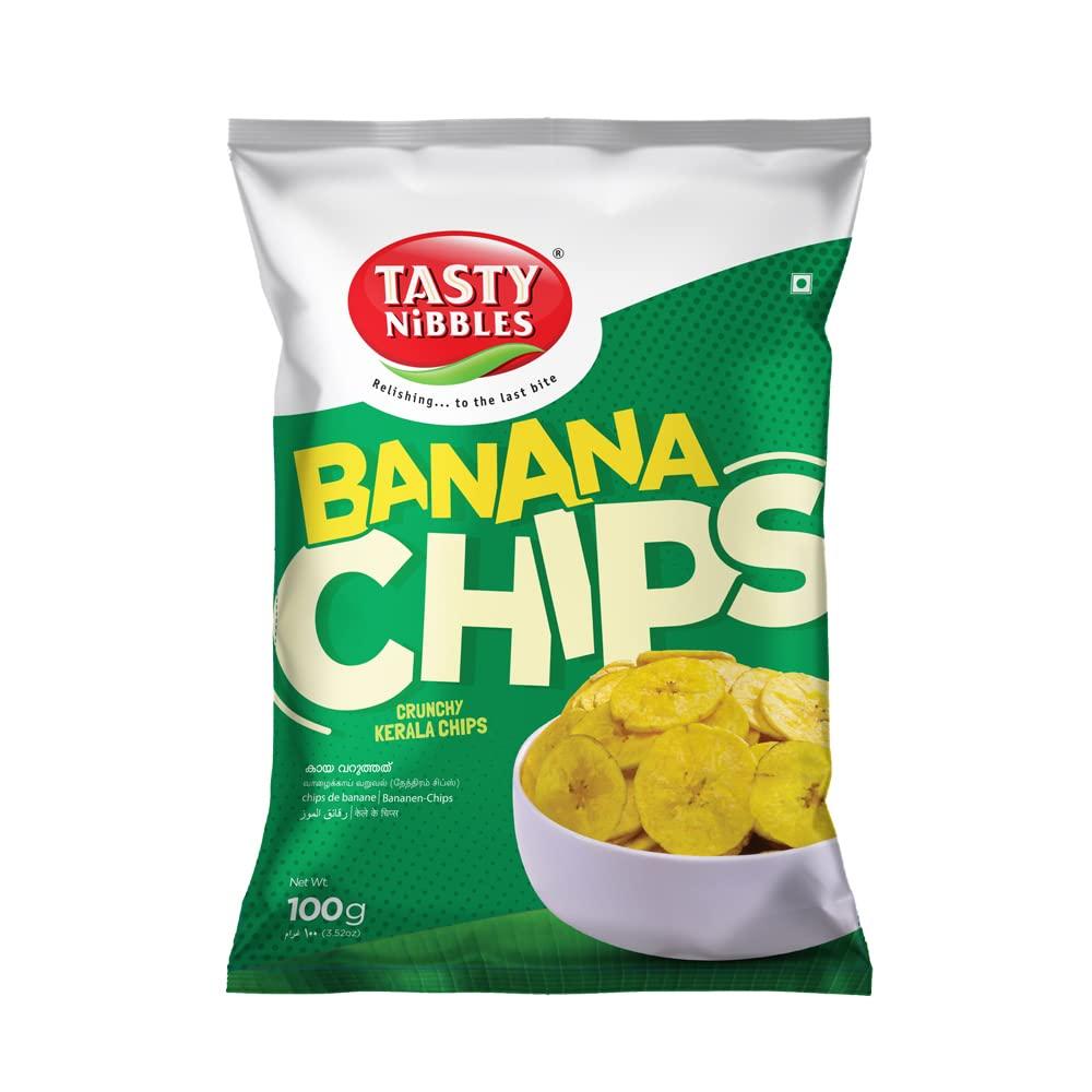 Tasty Nibbles Tasty Nibbles Kerala Crunchy Banana Chips 100g x 2 [Pack of 2, 200g]