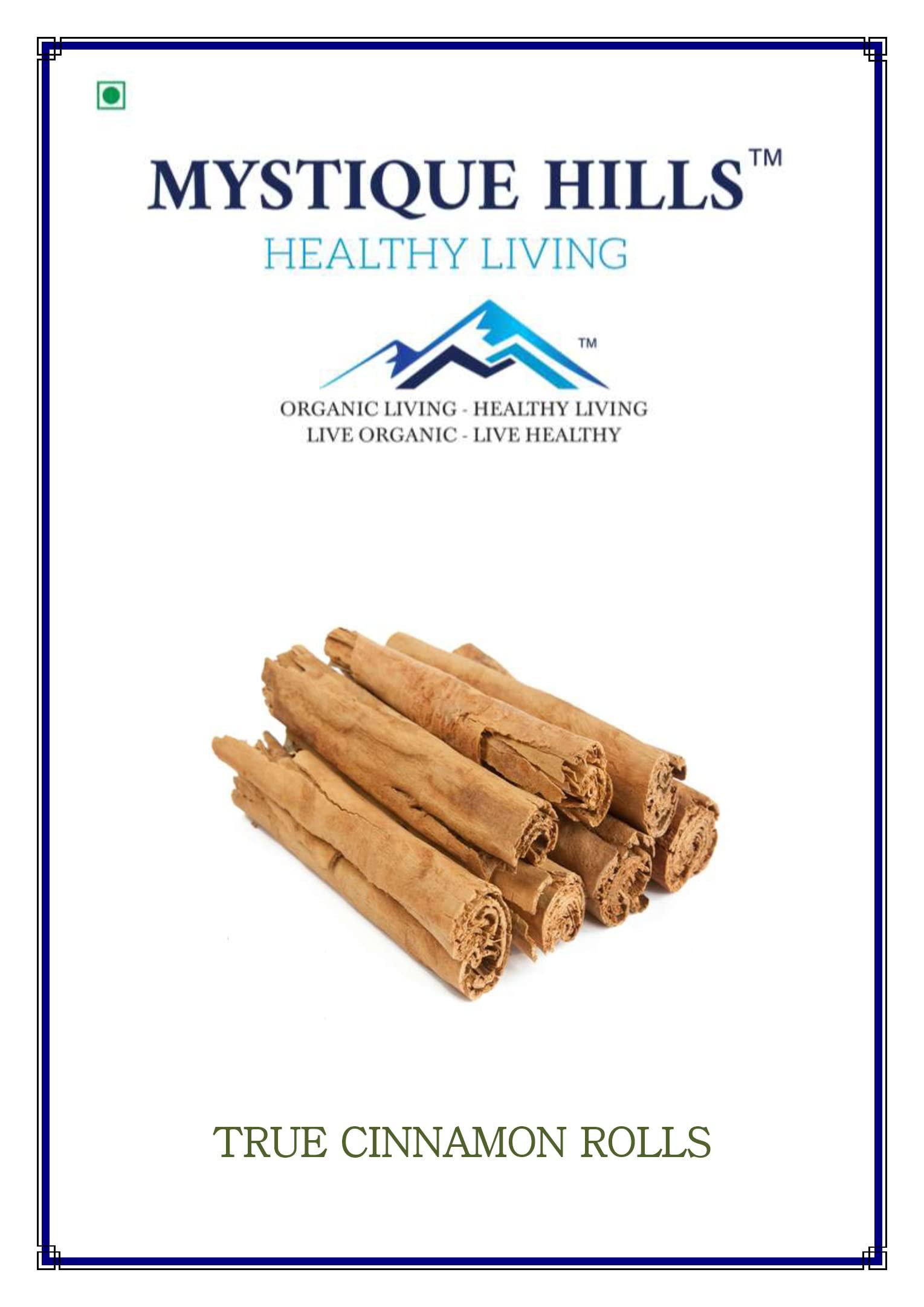 Mystique Hills Sri Lanka Organic True Cinnamon Rolls, Cinnamomum Verum (100 g)