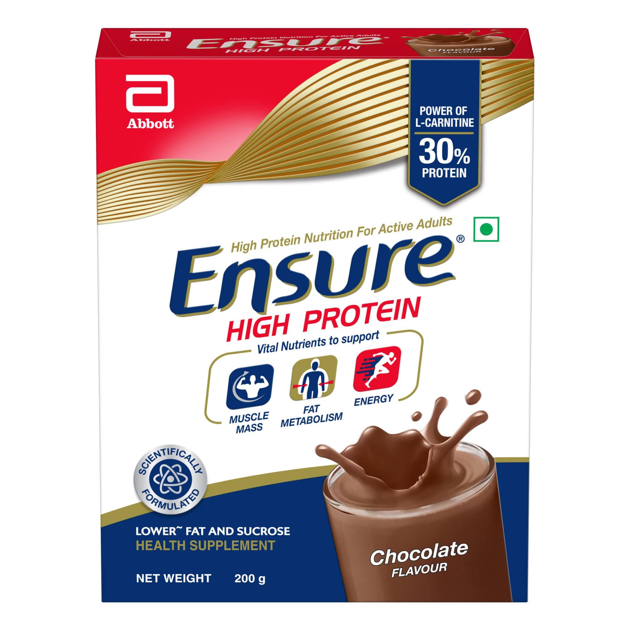 Ensure Ensure High Protein Drink for Physically Active Adults - Chocolate 200g, Red