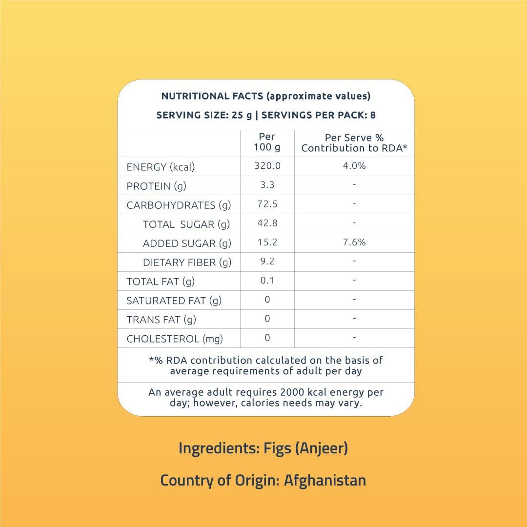 Farmley Farmley Premium Anjeer Dry Fruit | 200g Each | Anjeer, Figs Dry Fruits, Figs, Dried Fig, Dry Figs, Afghani Anjeer, Dry Anjeer, Dried Anjeer, Rich Source of Vitamins Dietary Fiber (Pack of 5)